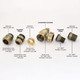 ROS-AB-ADAPTORS - Rosa Traditional Manual Radiator Valves - Antique Brass ROS-AB-ADAPTORS - Rosa Traditional Manual Radiator Valves - Antique Brass